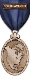 Map - North America - Bronze Medal Image