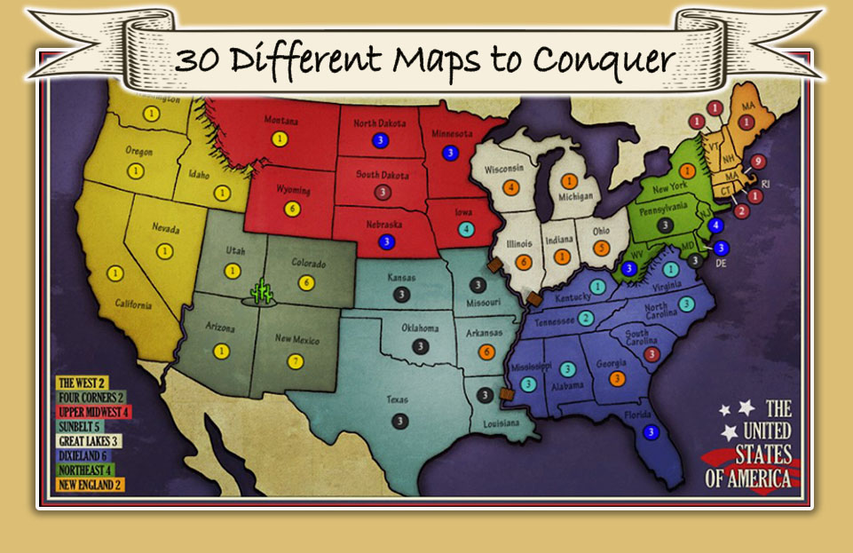 MajorCommand United States map preview